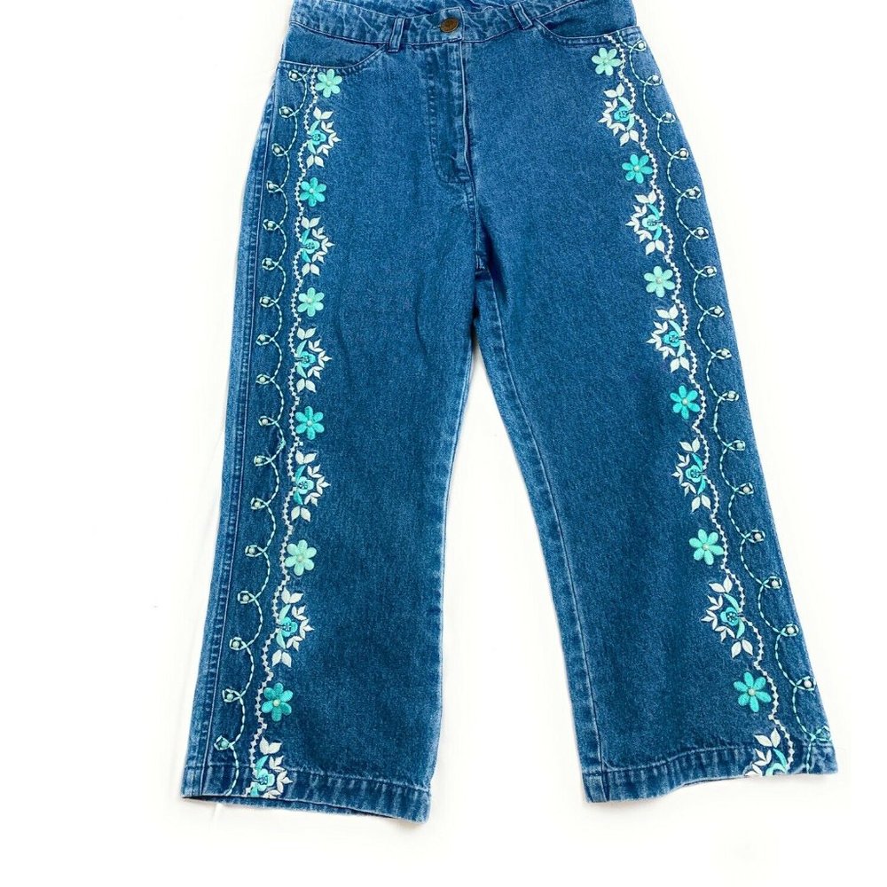 New Direction Women Capris Pants Denim Cotton